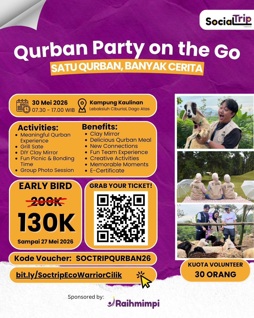 QURBAN PARTY ON THE GO - Social Trip Event